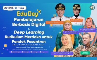 Kepala Satuan Pendidikan Ponpes Istiqomah Al-Amin Cintamulya Hadiri EDU DAY JPPPM x Erlangga di Bandar Lampung