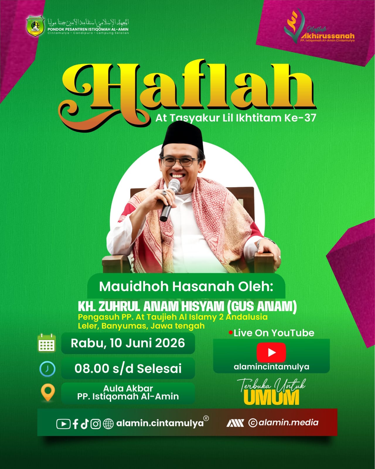 Haflah At Tasyakur Lil Ikhtitam Ke-37 PP. Istiqomah Al-Amin Siap Digelar
